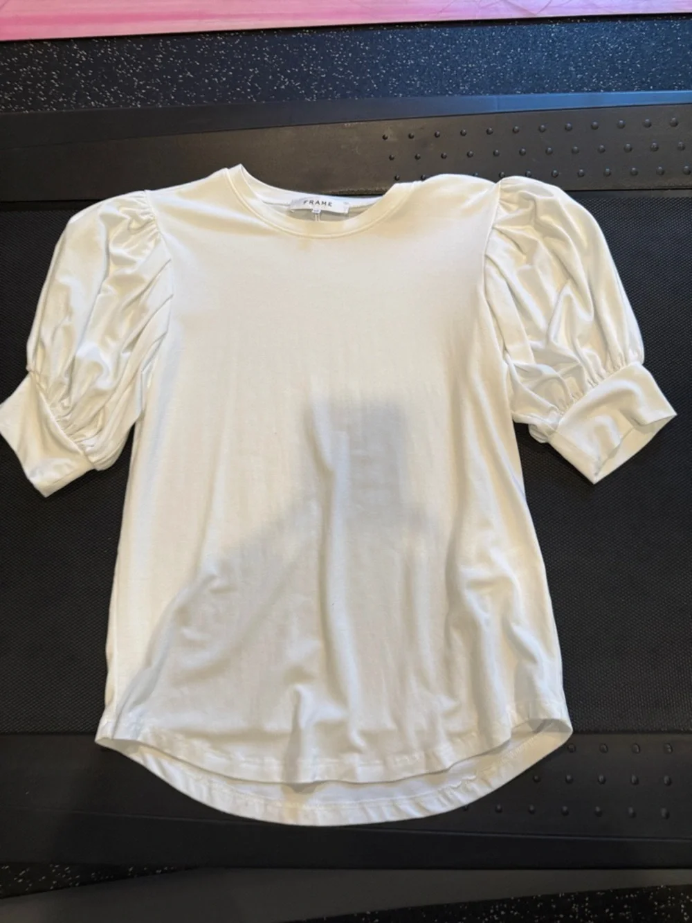 Frame Denim Kids White Puff-Sleeve Tee - Picture 3 of 3